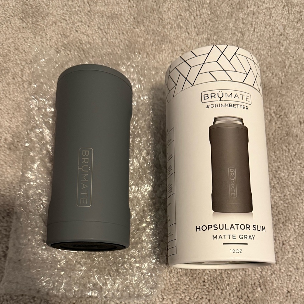 BrüMate- Hopsulator Slim -Matte Gray- NEVER USED